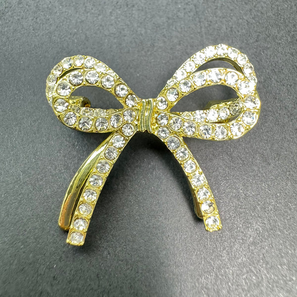 Kipuka Rhinestone Bow Brooch