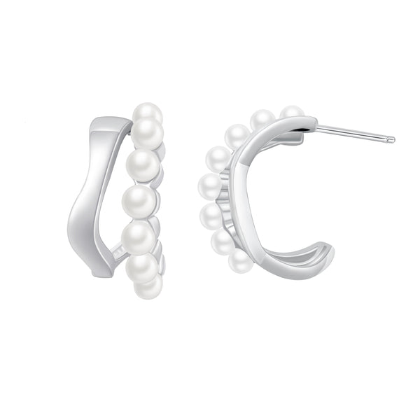 Kipuka Pearl Sterling Silver Earrings